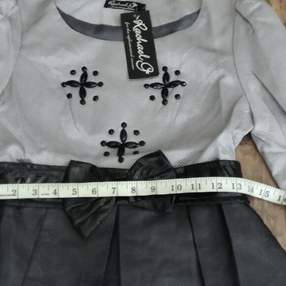 Rachael G. Black and Gray Dress, Size L - Picture 5 of 13
